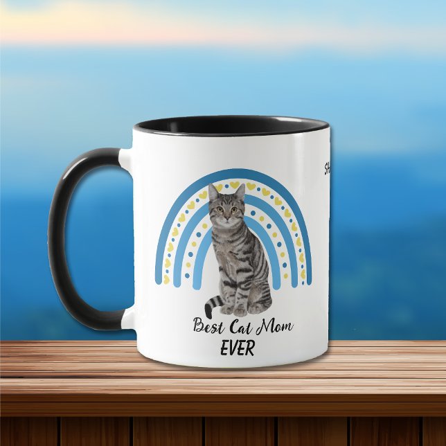 Caneca Blue Rainbow Best Tablet por Cat Mãe Mug (Criador carregado)