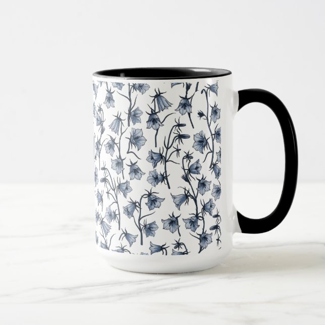Caneca Bluebells, Harebeldes, Flores (Direita)