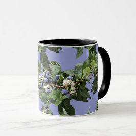 Caneca Blueberry Vine Rustic Farmhouse Coffee