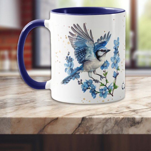 Caneca Bluebird na natureza Primavera (Criador carregado)