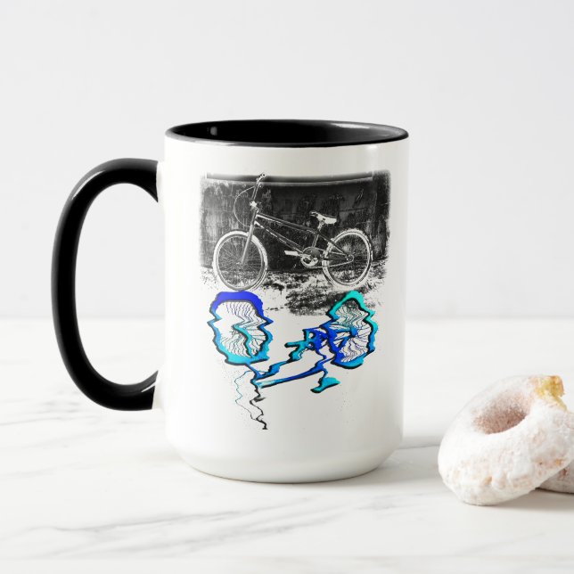 Caneca BMX Bicicleta Reflexão Colorida Esporte (Com Donut)