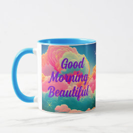 Caneca Boa Manhã Lindas Nuvens de Pastel