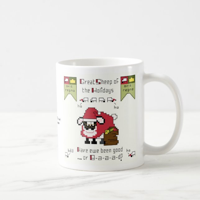 Caneca boa ou de B-a-a-a-d do Natal (Direita)