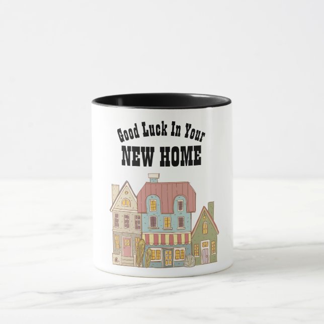 Caneca Boa Sorte Em Sua Nova Casa - Presente MUG Personal (Centro)
