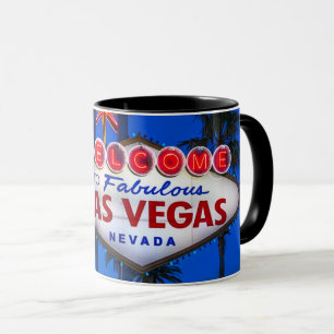 Caneca Boa vinda ao sinal de Las Vegas