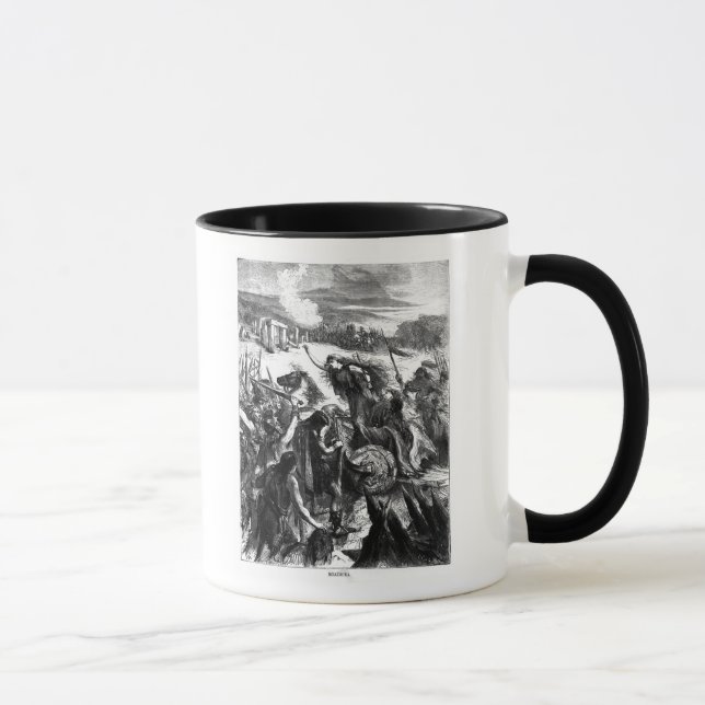 Caneca Boadicea que estimula o Iceni contra os romanos (Direita)