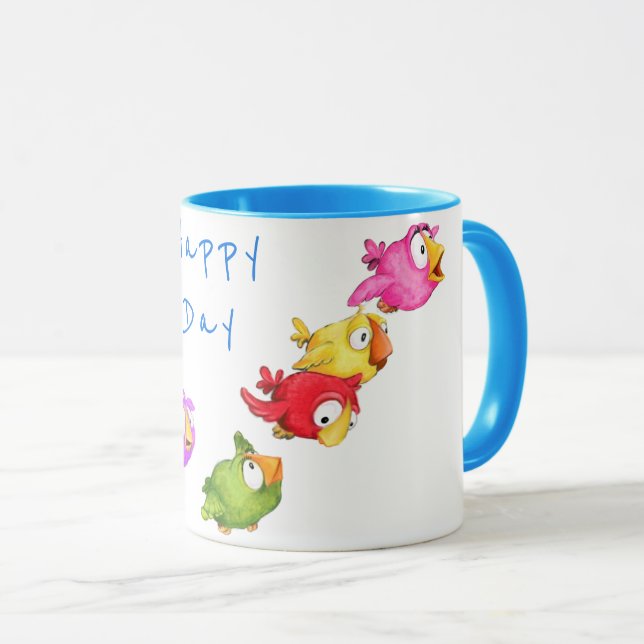 Caneca Boas Aves Voadoras - Texto Personalizado (Frente Esquerda)