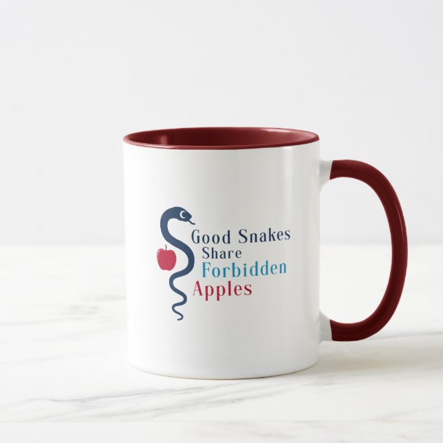 Caneca Boas Cobras Compartilham Maçãs Proibidas (Direita)