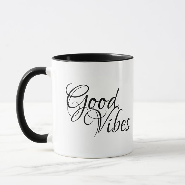 Caneca Boas Espirituais Vibem Citação Positiva (Esquerda)
