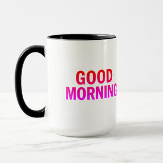 Caneca Boas Manhãs - Taça de Café com Cotação Positiva