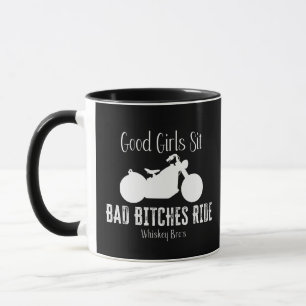 Caneca Boas Meninas Sentam-Se Pervertidas Com Uísque, Em 