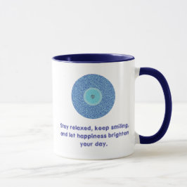 Caneca Boas Víblias Incomodadas Padrão de Coração Mau Azu