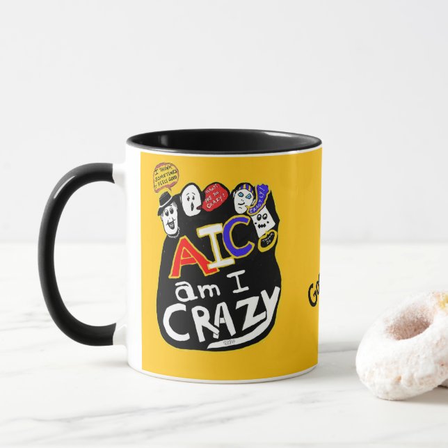 Caneca Boas vibrações, vibrantes (Com Donut)