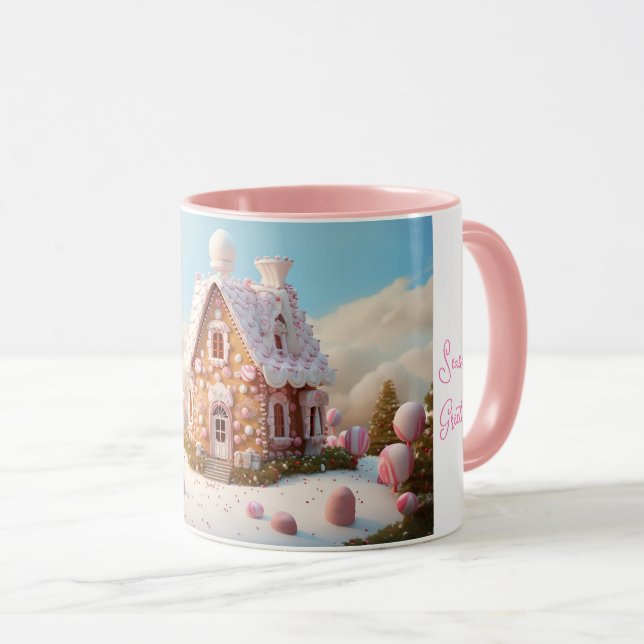 Caneca Boas-vindas da época, Gingermore House Natal (Frente Esquerda)