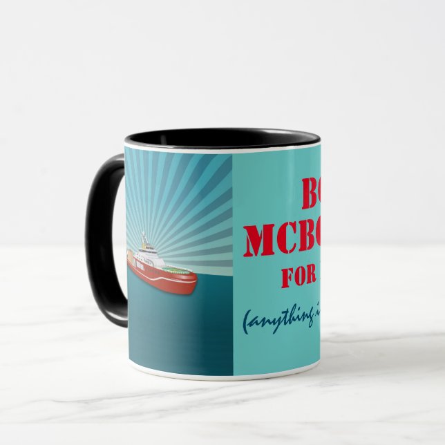 Caneca Boaty McBoatface para Presidente (Frente Esquerda)