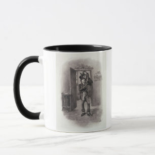Caneca Bob Cratchit e Tim minúsculo, 'de Charles Dickens: