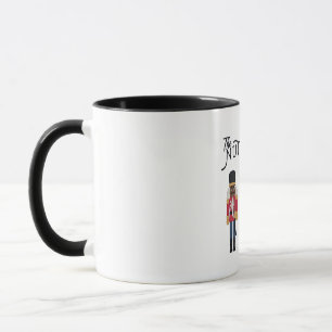 Caneca Boca Raton quebra-nozes preto engraçado Natal