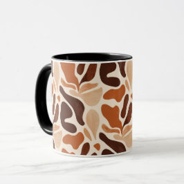 Caneca Boho Abstract Flow Mug – Soft Shape Composition