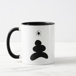 Caneca Boho abstract Stone and Sun