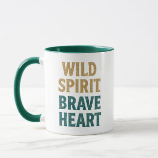 Caneca Boho Adventure Wild Spirit Brave Heart