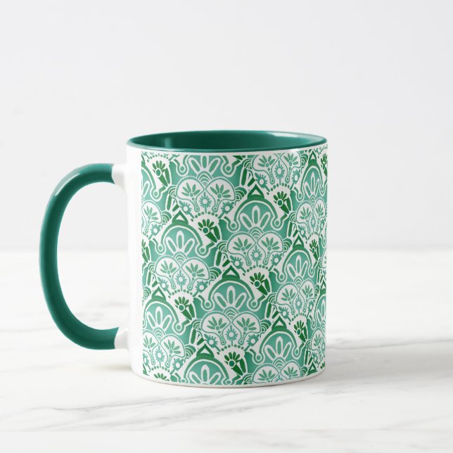 Caneca Boho branco e verde de Natal Mug (Esquerda)