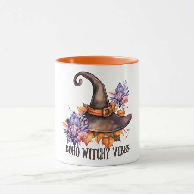 Caneca Boho Witchy Vibes Halloween  (Centro)