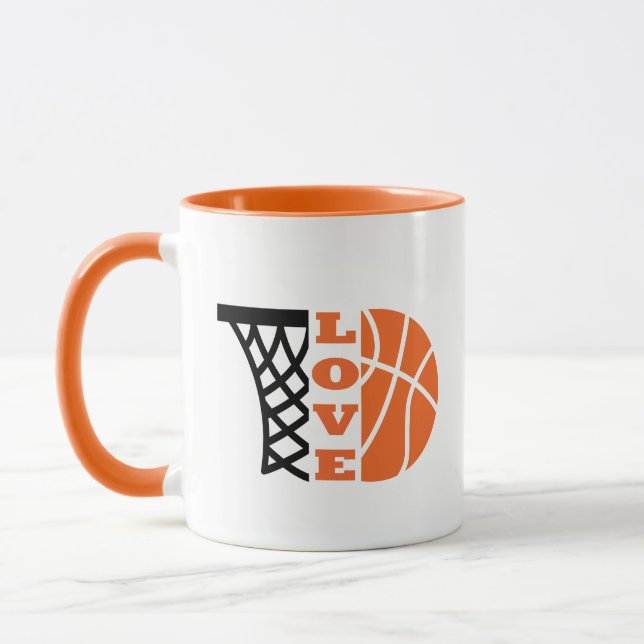 Caneca Bola de basquetebol e bola de laranja (Esquerda)