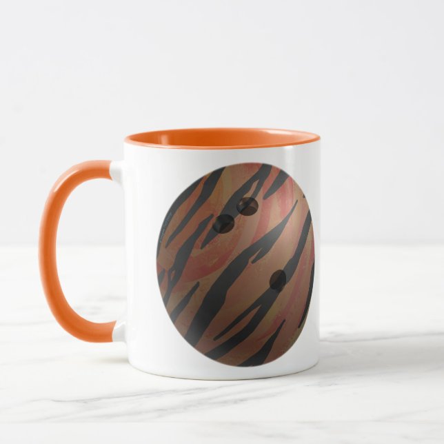 Caneca Bola de boliche Tigre - Laranja (Esquerda)
