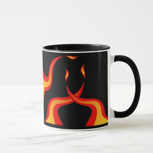 Caneca bola de cesto flamejante (Direita)