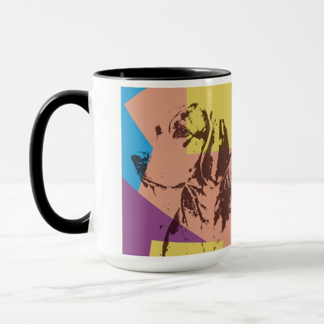 Caneca Bola de Efeito de Arte pop (Esquerda)