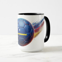 Caneca Bola de Futebol de Curaçao | Pronto para o Estádio