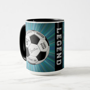 Caneca Bola de Futebol Personalizada de Aniversário Id