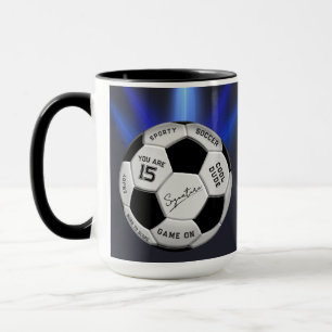 Caneca Bola de Futebol Personalizada de Aniversário Ida