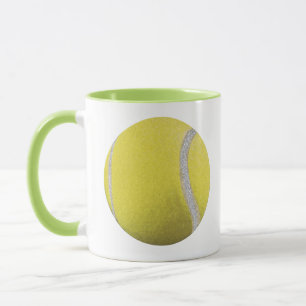 Caneca Bola de Tênis Amarelo Moderna