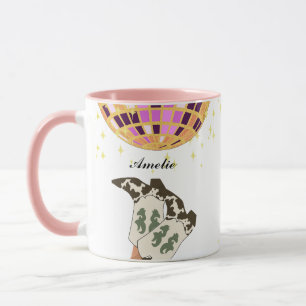 Caneca Bola Moderna das Pernas de Cowboy