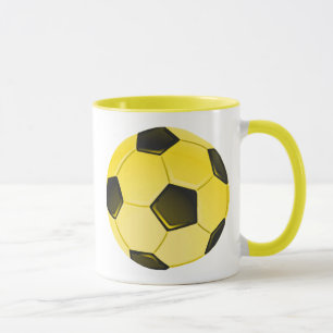 Caneca Bola ou Futebol Americano Amarelo