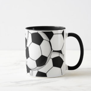 Caneca Bolas de futebol customizáveis