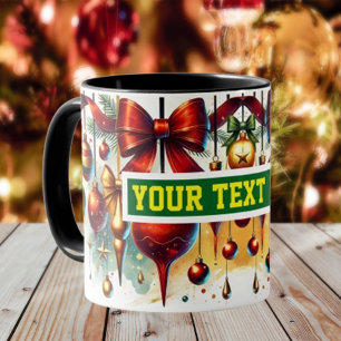 Caneca Bolas de Natal Coffee Mug