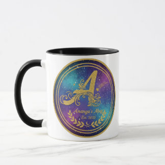 Caneca Bold 'A' Monogram Mug - Ananya's Est. 2025 Persona