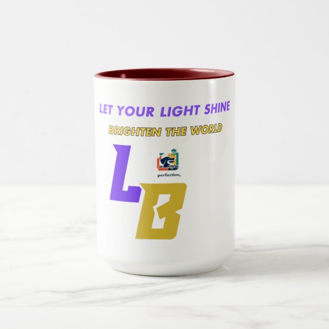 Caneca Bold Grandeur | Crimson e Abstrato Dourada (Centro)