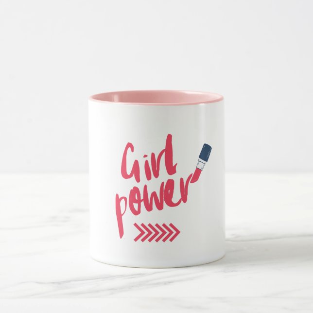 Caneca Bold Pink Girl Power Mug (Centro)