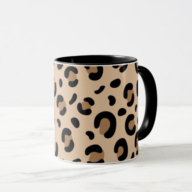 Caneca Bold Tiger Stripe Pattern – Animal Print Design (Frente Esquerda)