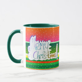 Caneca Boletim artístico Feliz de Natal