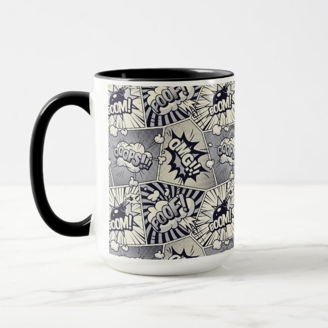 Caneca Bolha de Discurso da revista em quadrinhos (Esquerda)