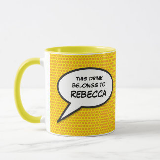 Caneca Bolha de Voz Personalizada Engraçada