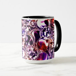 Caneca Bolhas de vidro colorido ou pedras de precioso?