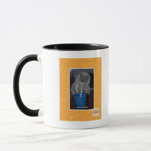 Caneca Bolhas dos sopros no leite do ur