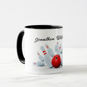 Caneca Boliche - Bola e Pinós - um strike!
