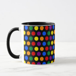 Caneca Bolinhas arco-íris