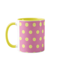 Bolinhas (Cor-de-rosa e amarelo suave)